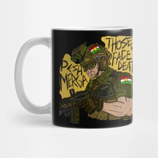 peshmerga, free kurdistan, pro kurdish art. Mug